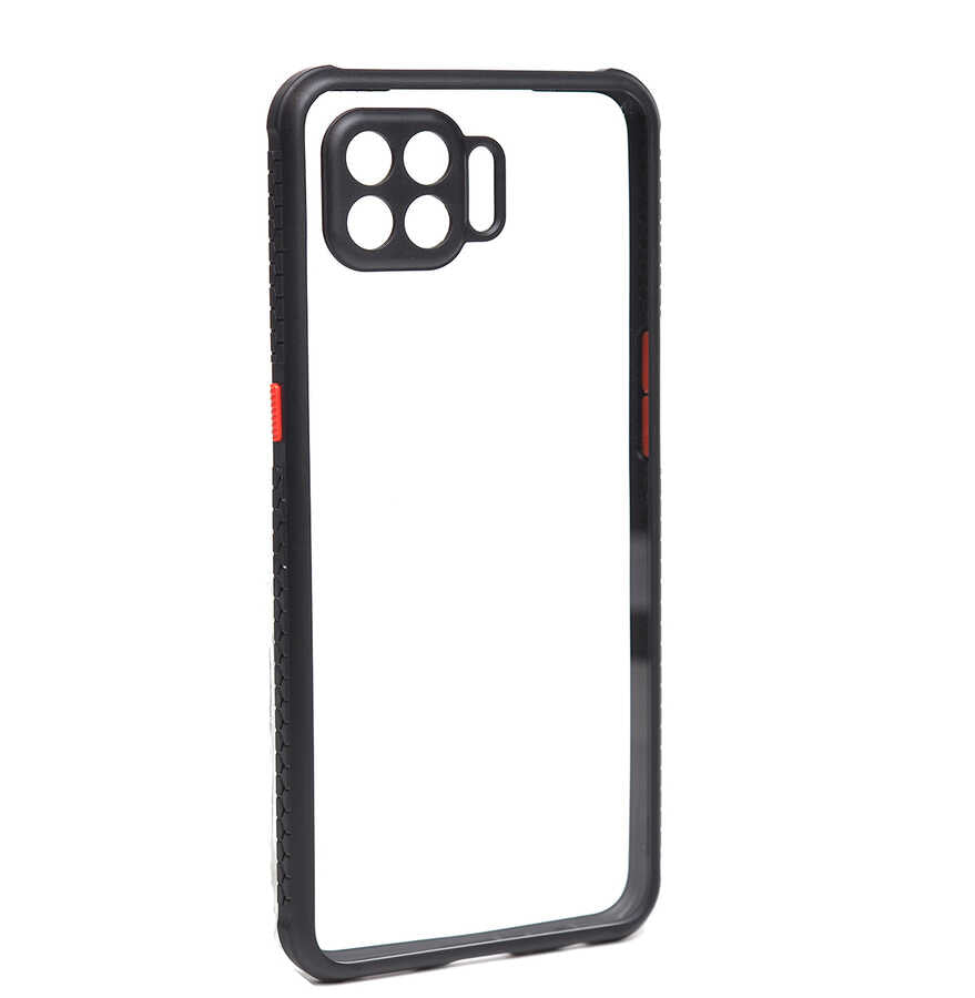 Oppo Reno 4 Lite Kılıf Zore Kaff Kapak Siyah