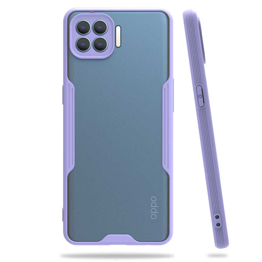 Oppo Reno 4 Lite Kılıf Zore Parfe Kapak Kırmızı