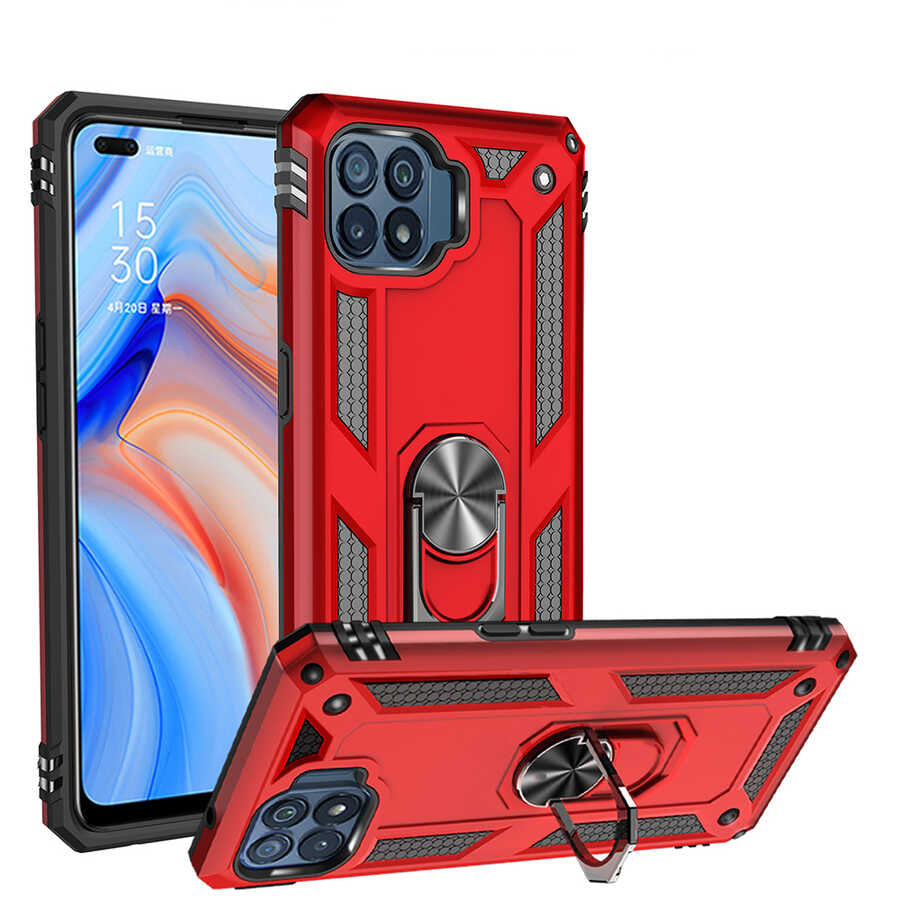 Oppo Reno 4 Lite Kılıf Zore Vega Kapak Mavi