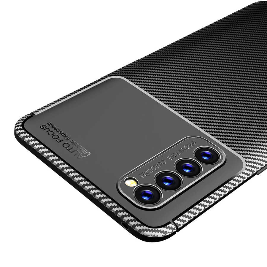 Oppo Reno 4 Pro 4G Kılıf Zore Negro Silikon Kapak Siyah