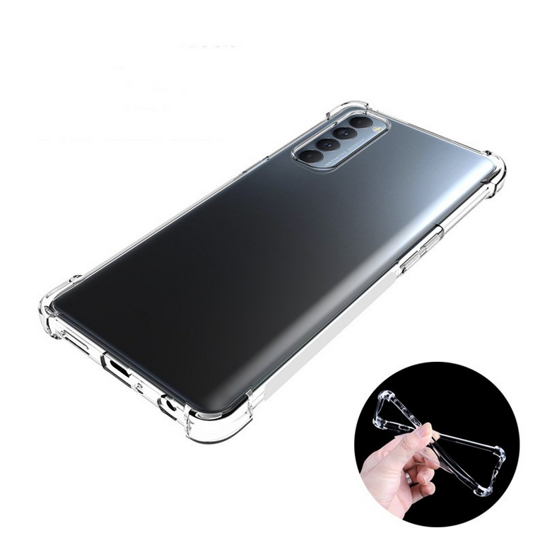 Oppo Reno 4 Pro 4G Kılıf Zore Nitro Anti Shock Silikon Renksiz