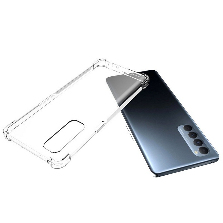 Oppo Reno 4 Pro 4G Kılıf Zore Nitro Anti Shock Silikon Renksiz