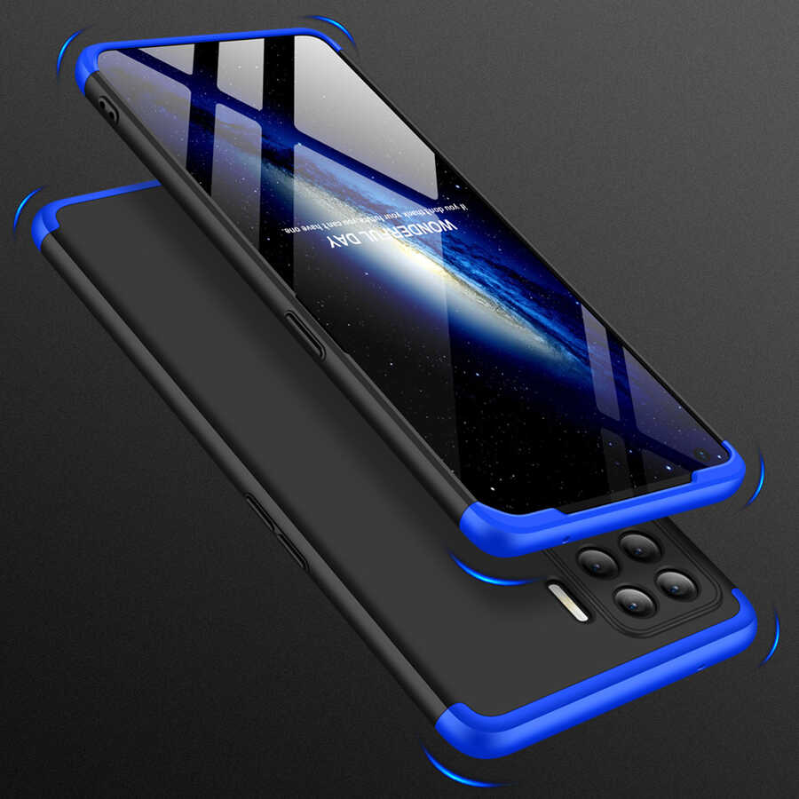 Oppo Reno 5 Lite Kılıf Zore Ays Kapak Mavi