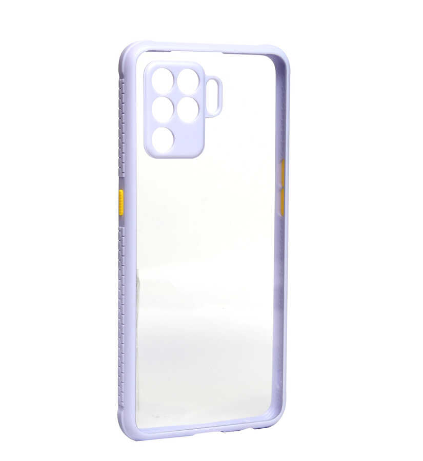 Oppo Reno 5 Lite Kılıf Zore Kaff Kapak Mor