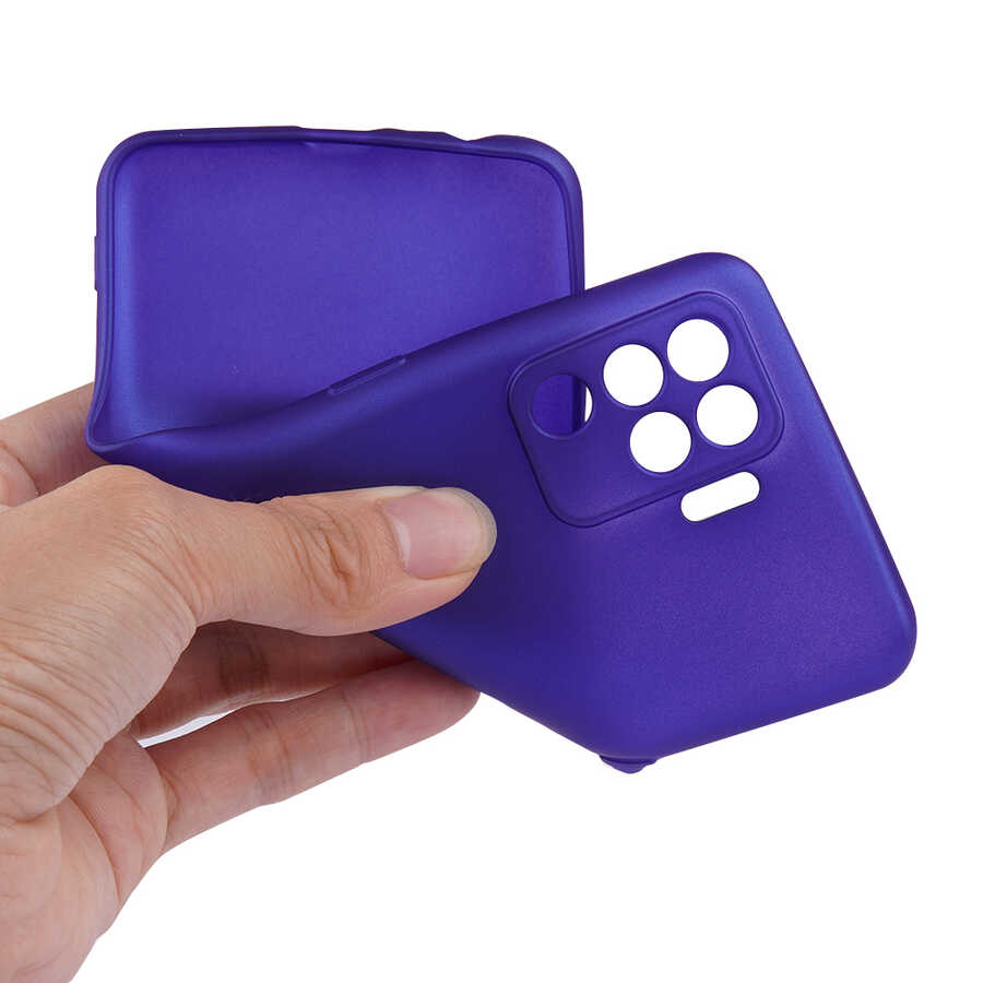 Oppo Reno 5 Lite Kılıf Zore Premier Silikon Kapak Saks Mavi