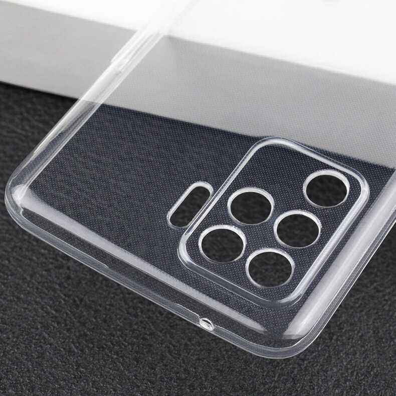 Oppo Reno 5 Lite Kılıf Zore Süper Silikon Kapak Renksiz