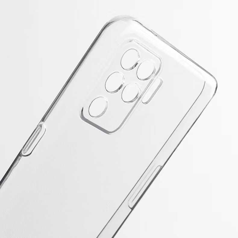 Oppo Reno 5 Lite Kılıf Zore Süper Silikon Kapak Renksiz
