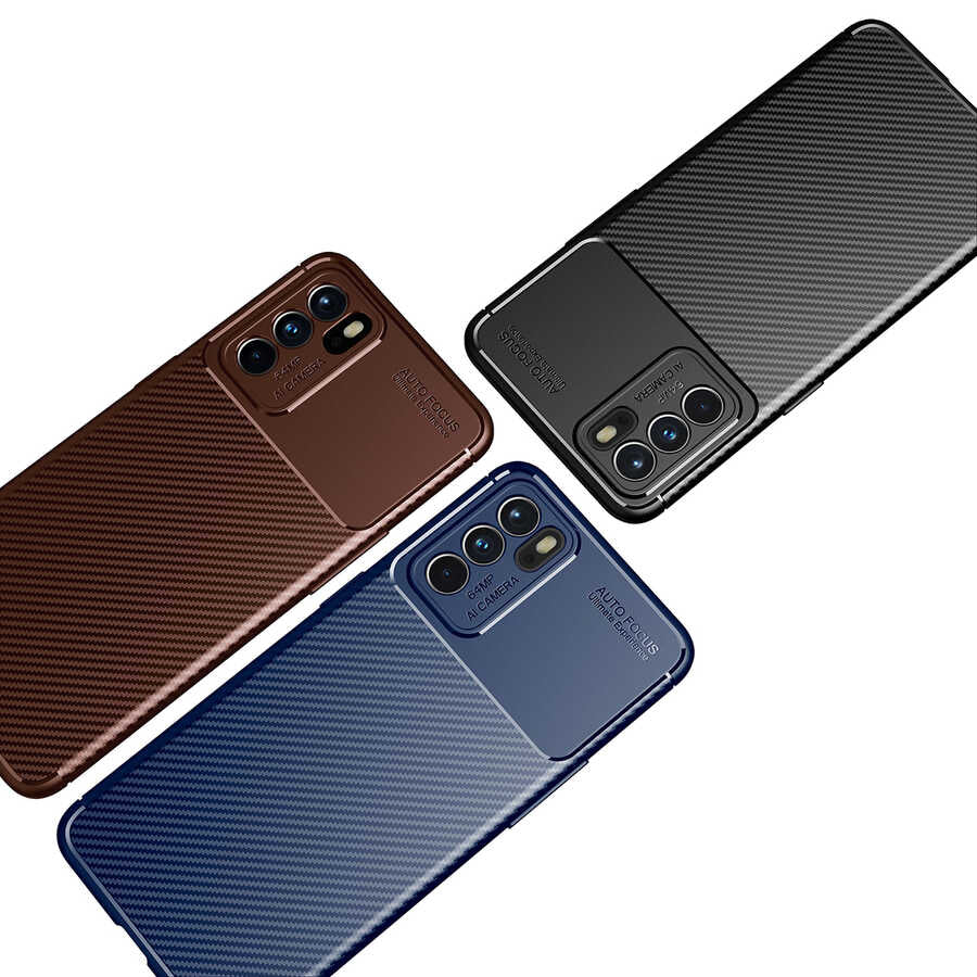 Oppo Reno 6 4G Kılıf Zore Negro Silikon Kapak Siyah