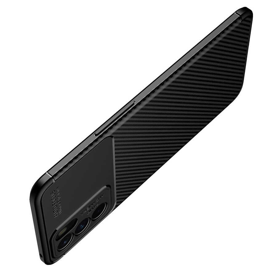 Oppo Reno 6 4G Kılıf Zore Negro Silikon Kapak Kahverengi