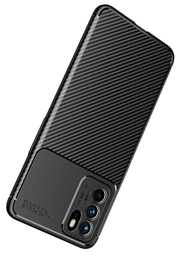 Oppo Reno 6 4G Kılıf Zore Negro Silikon Kapak Kahverengi