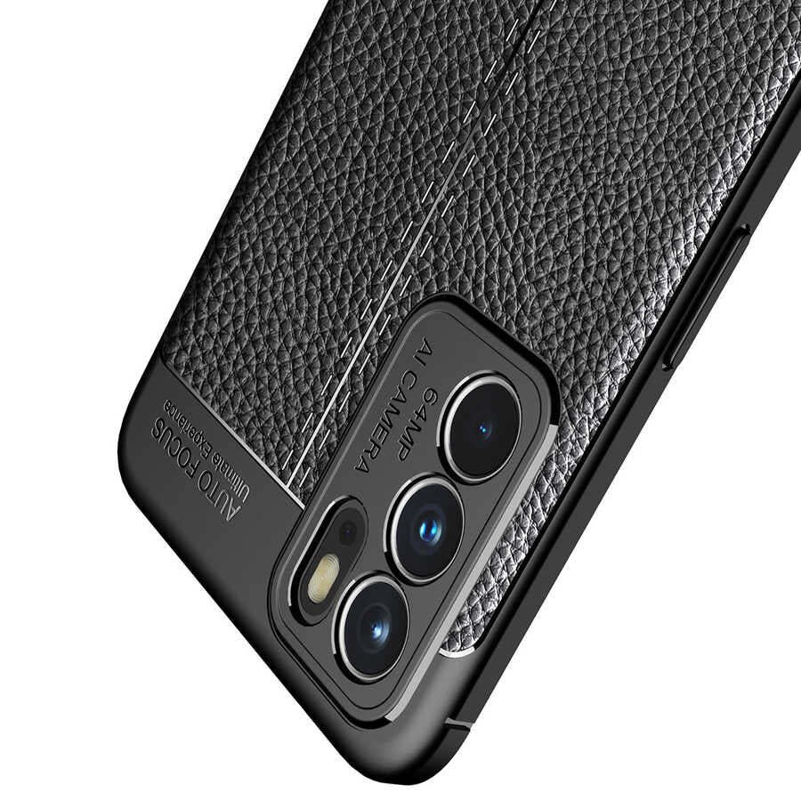 Oppo Reno 6 4G Kılıf Zore Niss Silikon Kapak Siyah