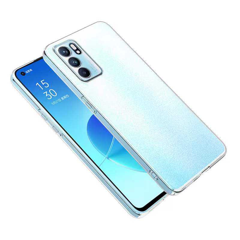 Oppo Reno 6 4G Kılıf Zore Süper Silikon Kapak Renksiz