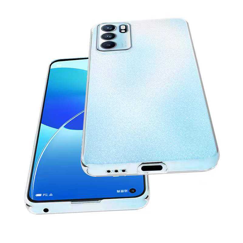 Oppo Reno 6 4G Kılıf Zore Süper Silikon Kapak Renksiz