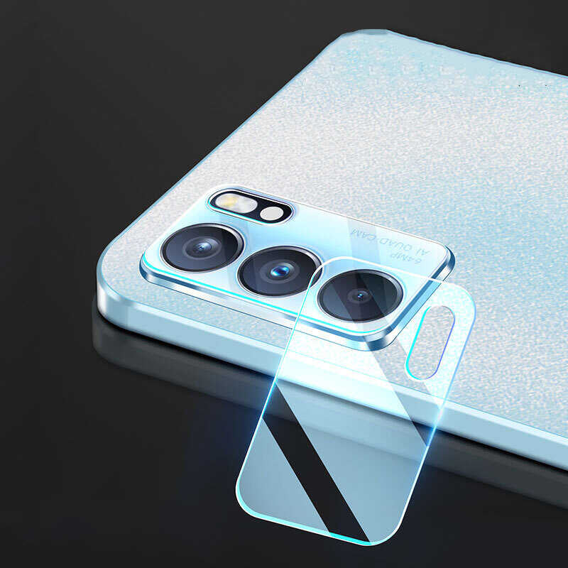 Oppo Reno 6 4G Zore Nano Kamera Koruyucu Renksiz
