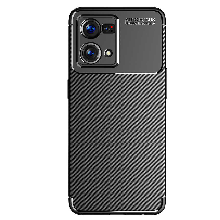 Oppo Reno 7 4G Kılıf Zore Negro Silikon Kapak Lacivert