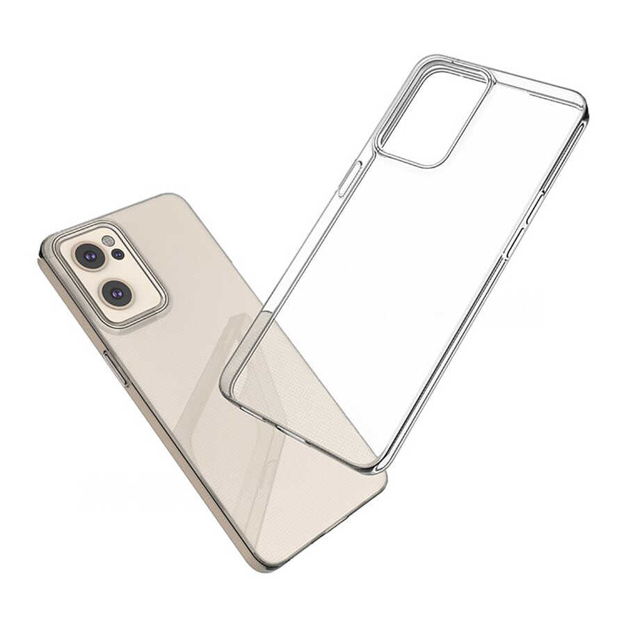 Oppo Reno 7 4G Kılıf Zore Süper Silikon Kapak Renksiz