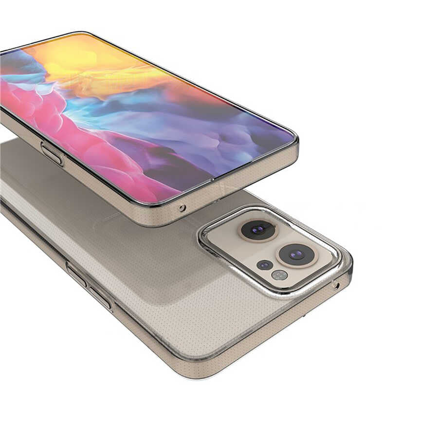 Oppo Reno 7 4G Kılıf Zore Süper Silikon Kapak Renksiz