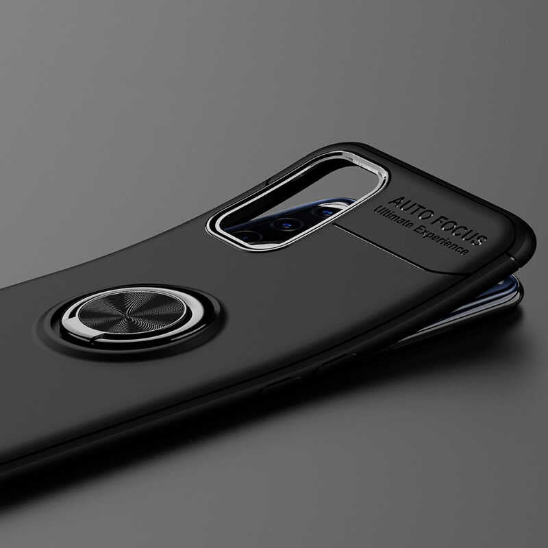 Oppo Reno A52 Kılıf Zore Ravel Silikon Kapak Kırmızı