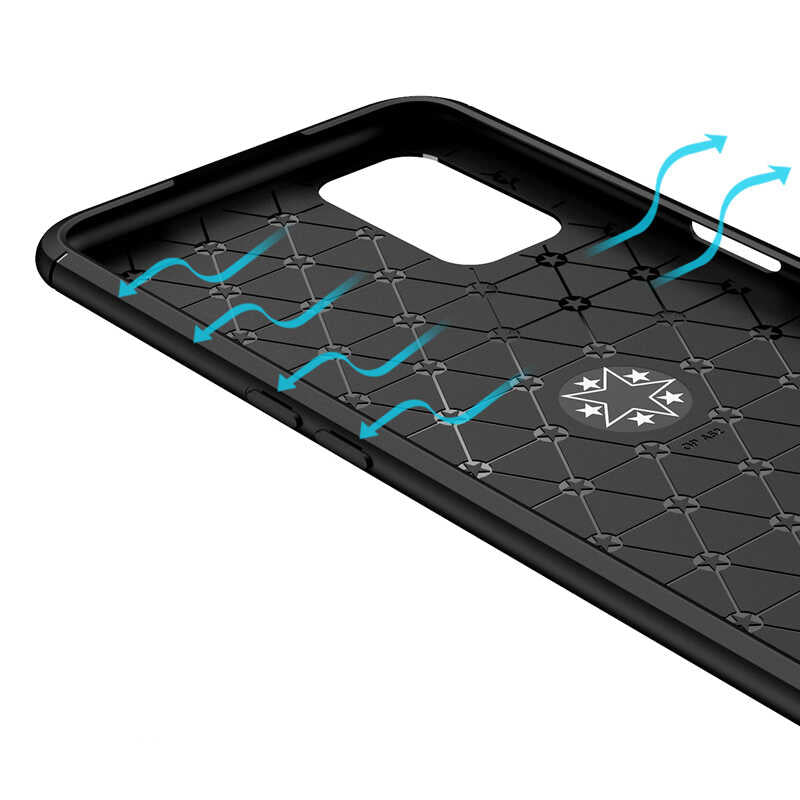 Oppo Reno A72 Kılıf Zore Ravel Silikon Kapak Kırmızı