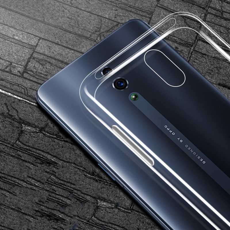 Oppo Reno Kılıf Zore Süper Silikon Kapak Renksiz