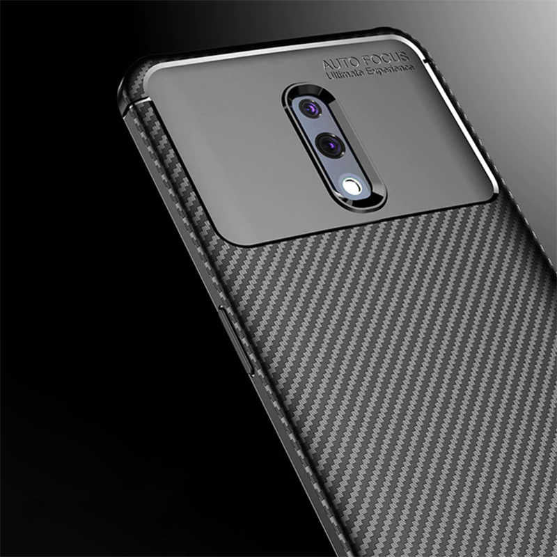 Oppo Reno Kılıf Zore Negro Silikon Kapak Kahverengi