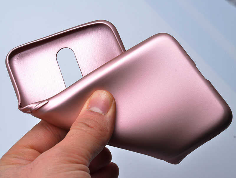 Oppo RX17 Pro Kılıf Zore Premier Silikon Kapak Rose Gold