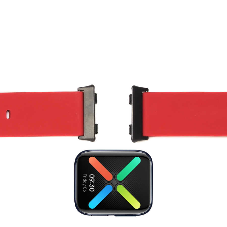 Oppo Watch 46mm 22mm Metal Kordon Dönüştürücü Gold