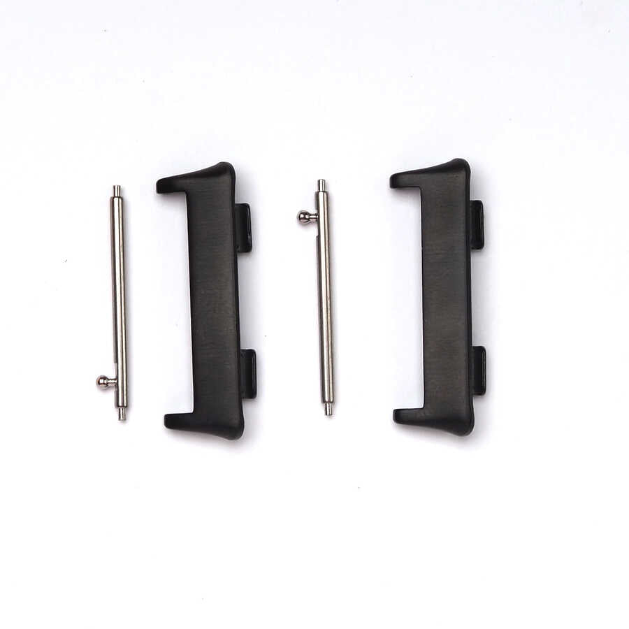 Oppo Watch 46mm 22mm Metal Kordon Dönüştürücü Siyah