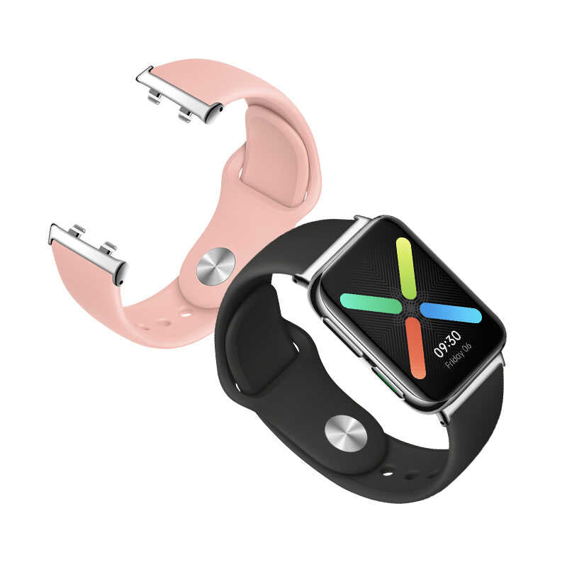 Oppo Watch 46mm 22mm Metal Kordon Dönüştürücü Gri
