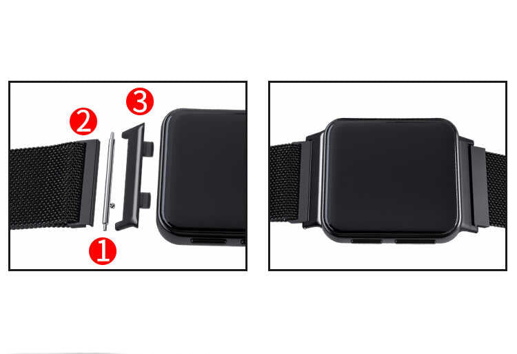 Oppo Watch 46mm 22mm Metal Kordon Dönüştürücü Rose Gold