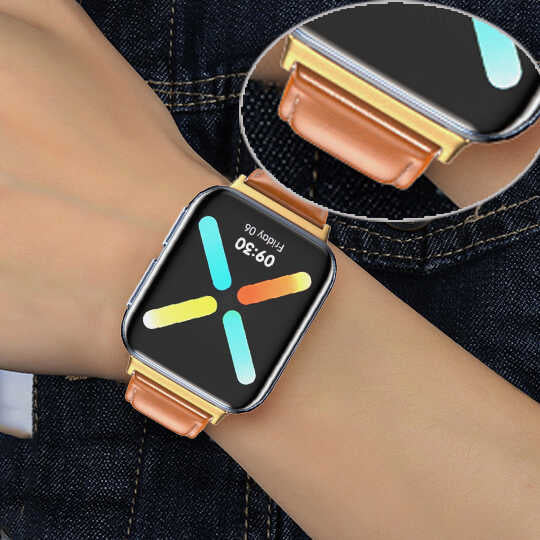Oppo Watch 46mm 22mm Metal Kordon Dönüştürücü Gri