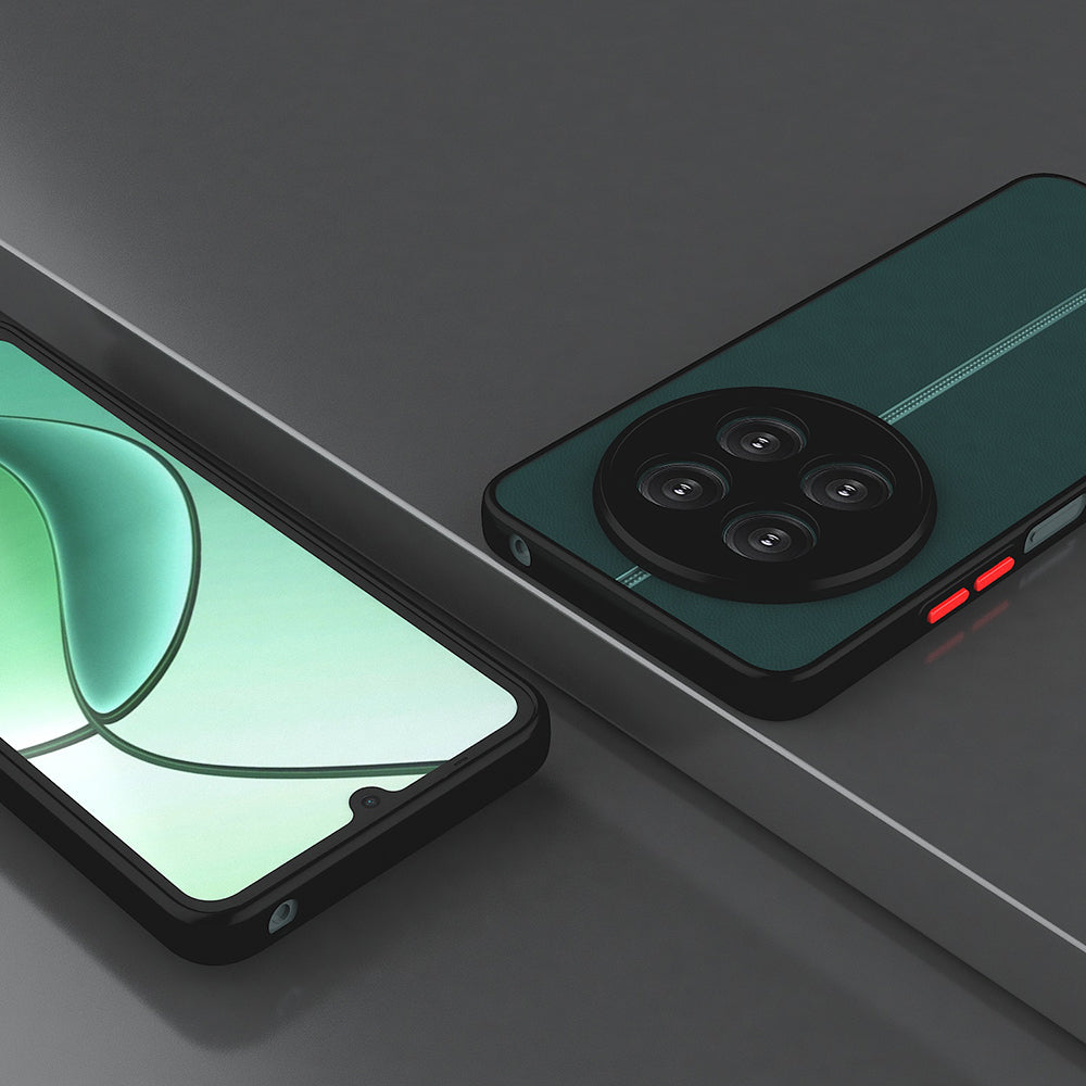 Realme 12 Plus Kılıf Zore Hux Kapak Siyah