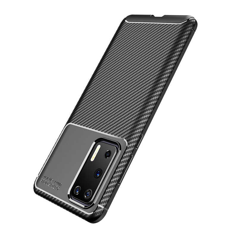 Huawei P40 Kılıf Zore Negro Silikon Kapak Lacivert