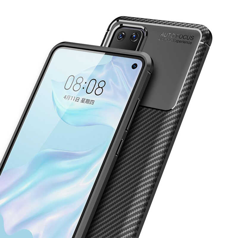 Huawei P40 Kılıf Zore Negro Silikon Kapak Siyah