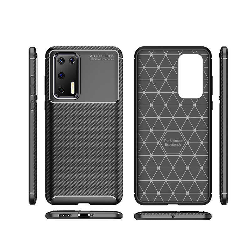 Huawei P40 Kılıf Zore Negro Silikon Kapak Lacivert
