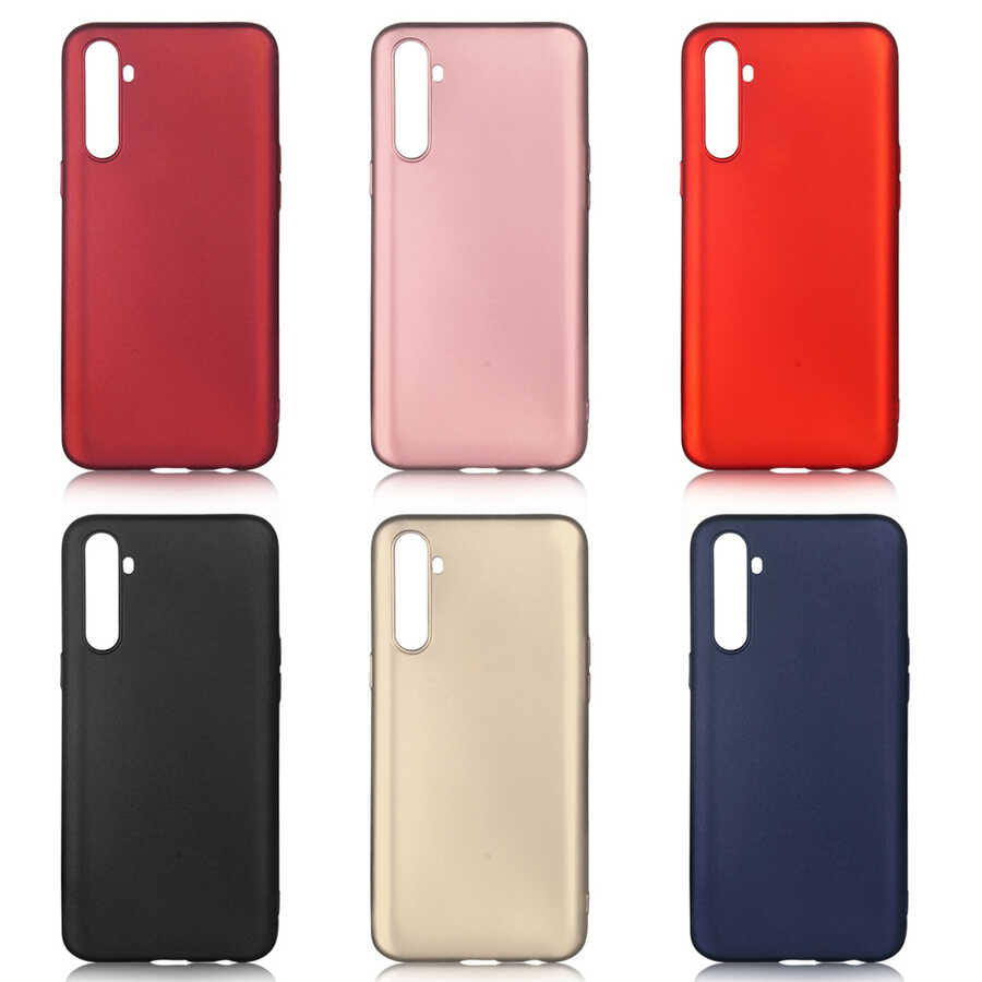 Realme 6 Kılıf Zore Premier Silikon Kapak Mürdüm