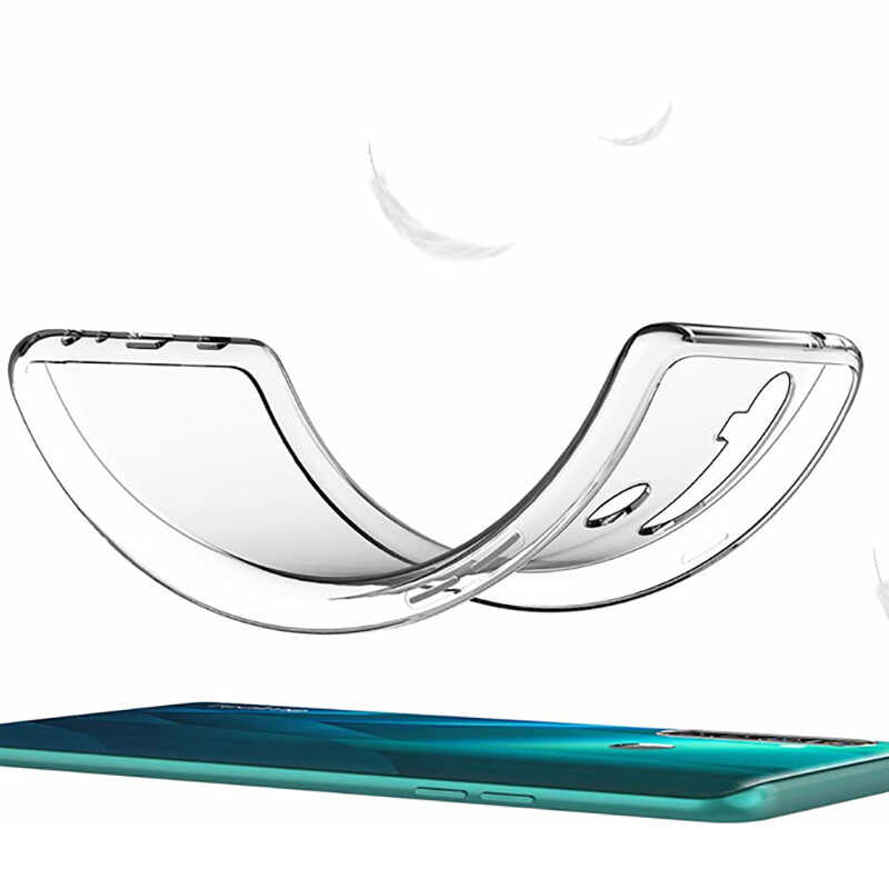 Realme 6 Kılıf Zore Süper Silikon Kapak Renksiz
