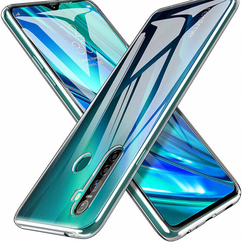 Realme 6 Kılıf Zore Süper Silikon Kapak Renksiz