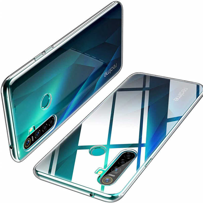 Realme 6 Kılıf Zore Süper Silikon Kapak Renksiz