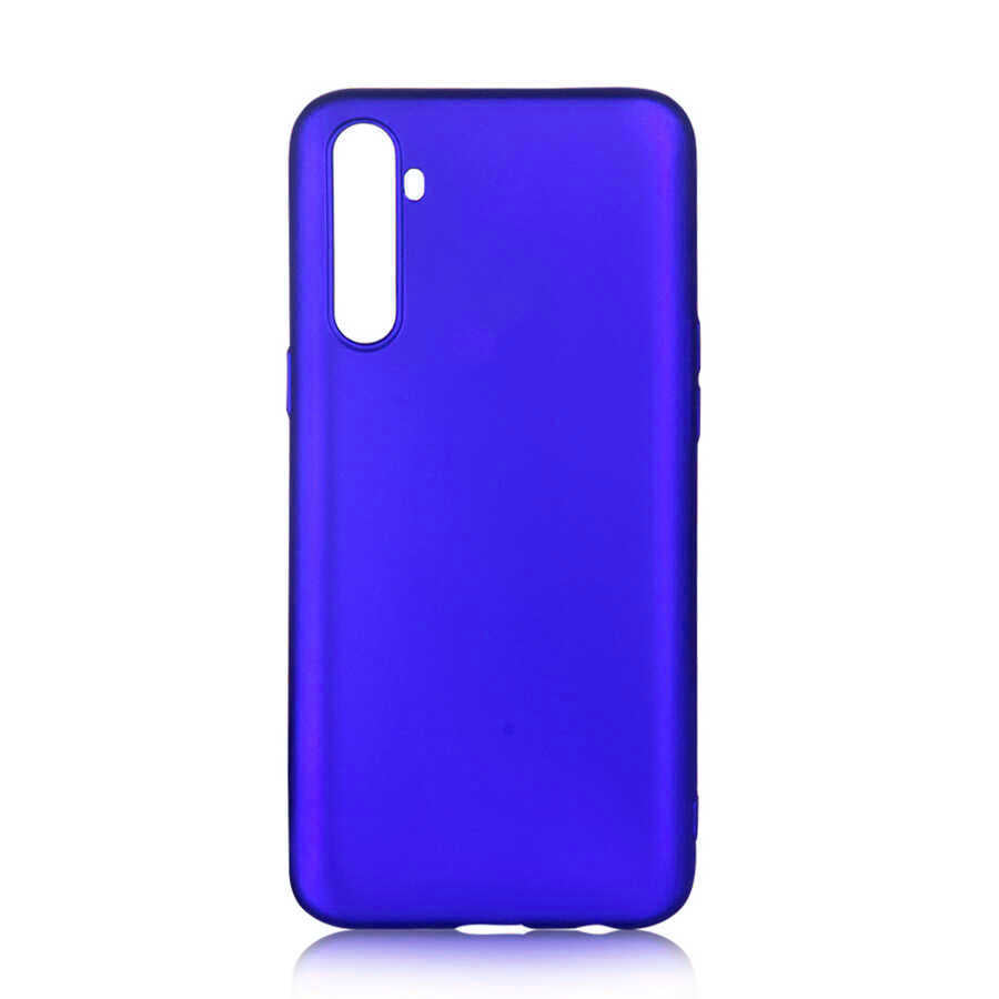 Realme 6 Pro Kılıf Zore Premier Silikon Kapak Saks Mavi
