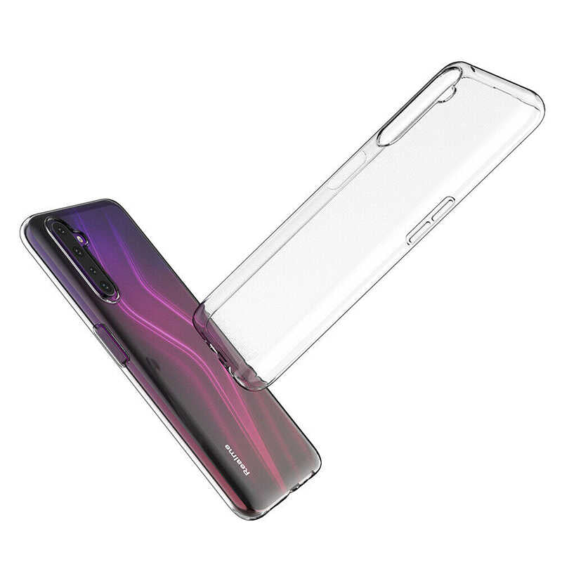Realme 6 Pro Kılıf Zore Süper Silikon Kapak Renksiz