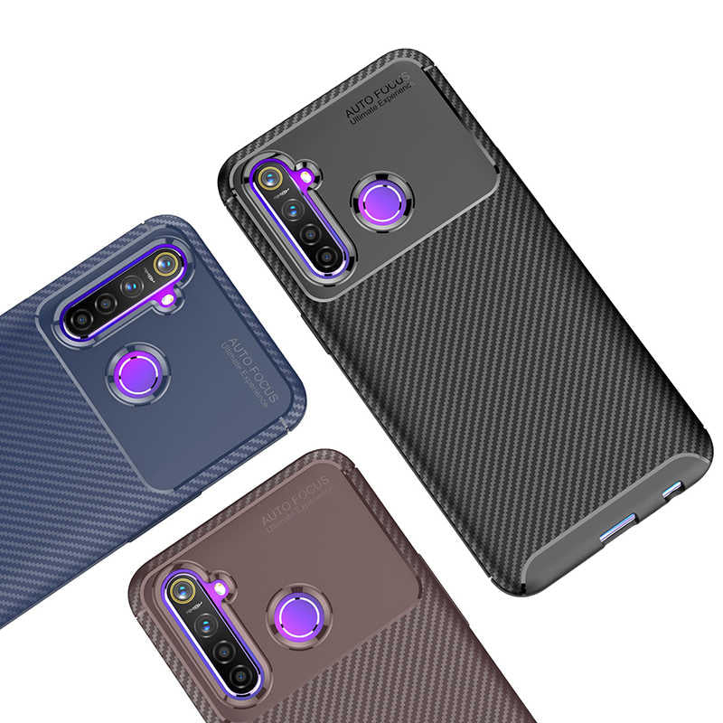 Realme 6İ Kılıf Zore Negro Silikon Kapak Kahverengi