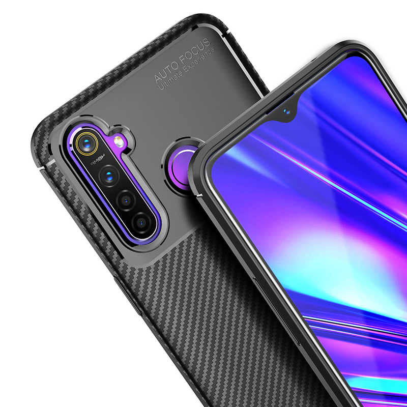 Realme 6İ Kılıf Zore Negro Silikon Kapak Kahverengi