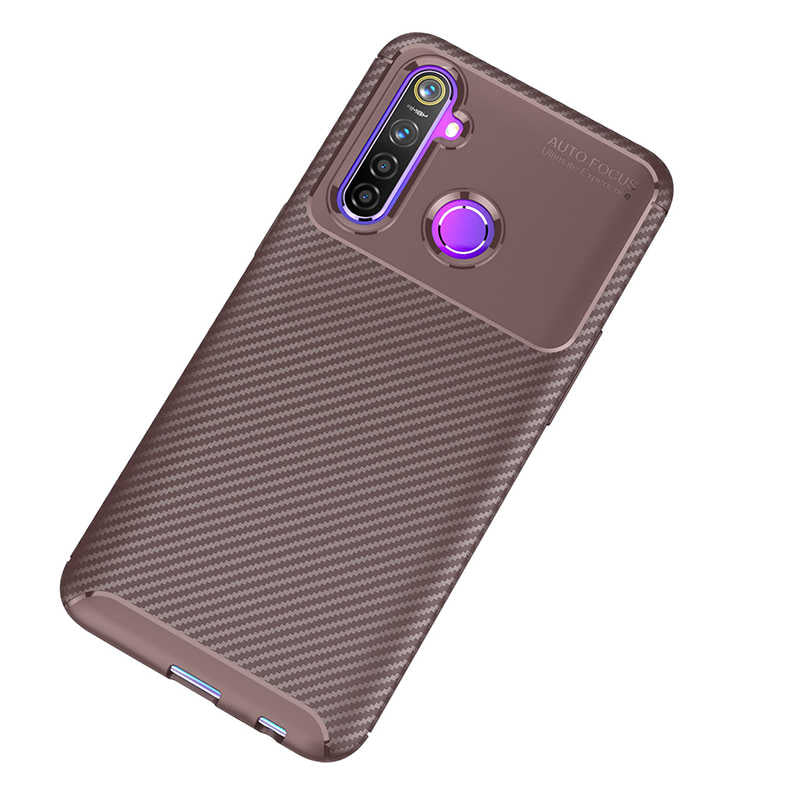 Realme 6İ Kılıf Zore Negro Silikon Kapak Kahverengi