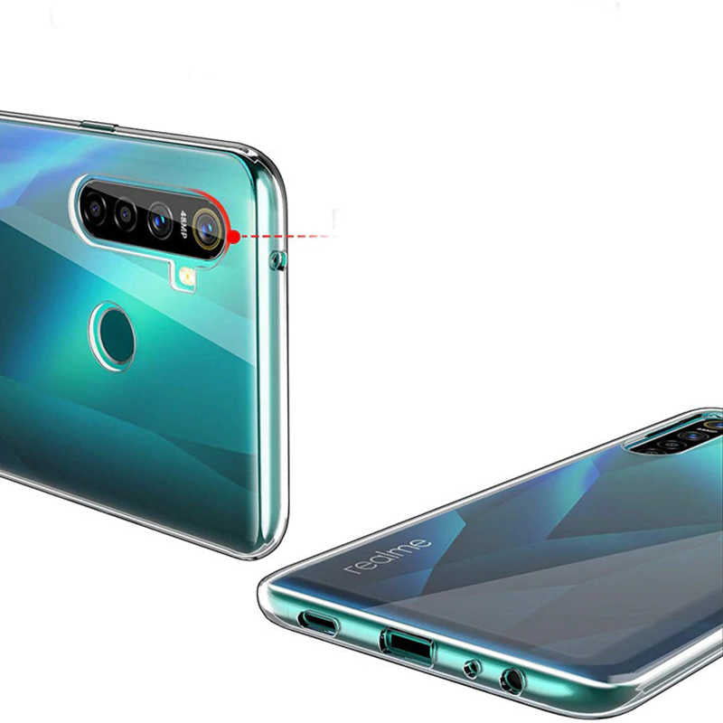 Realme 6i Kılıf Zore Süper Silikon Kapak Renksiz