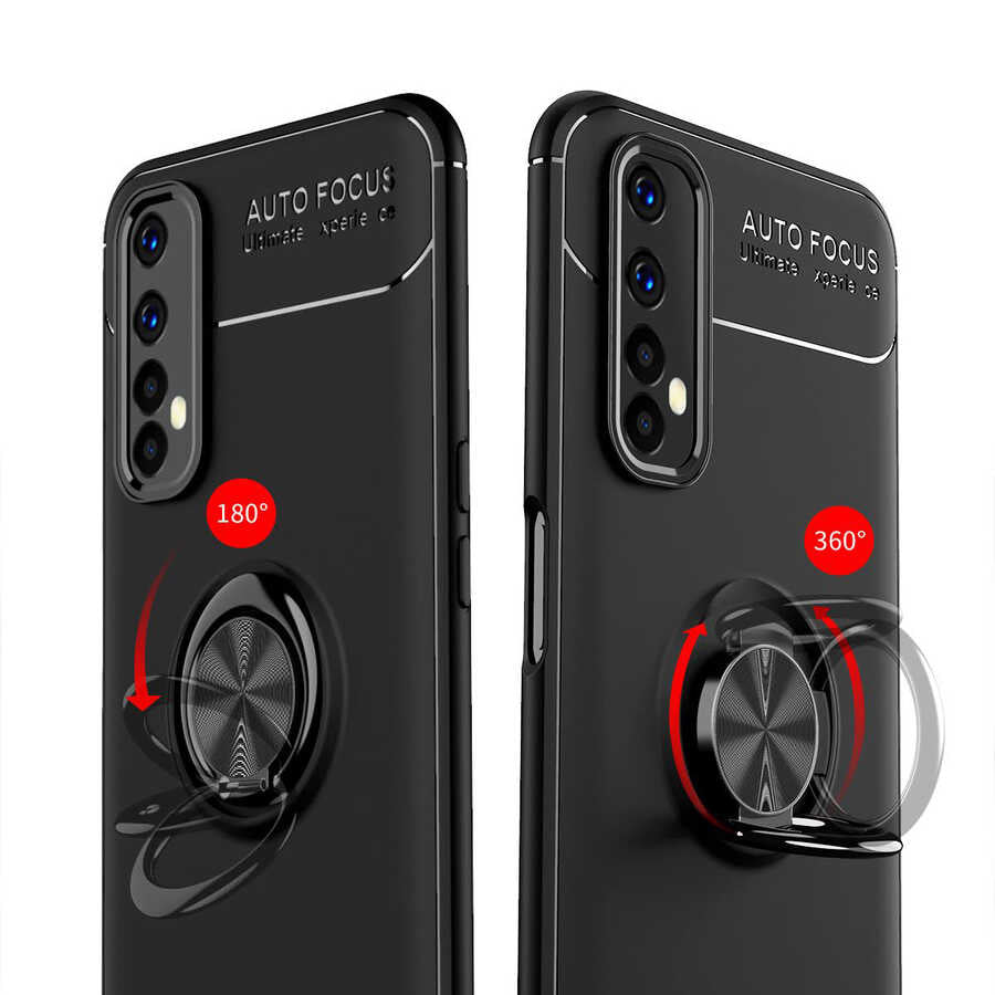 Realme 7 Kılıf Zore Ravel Silikon Kapak Kırmızı