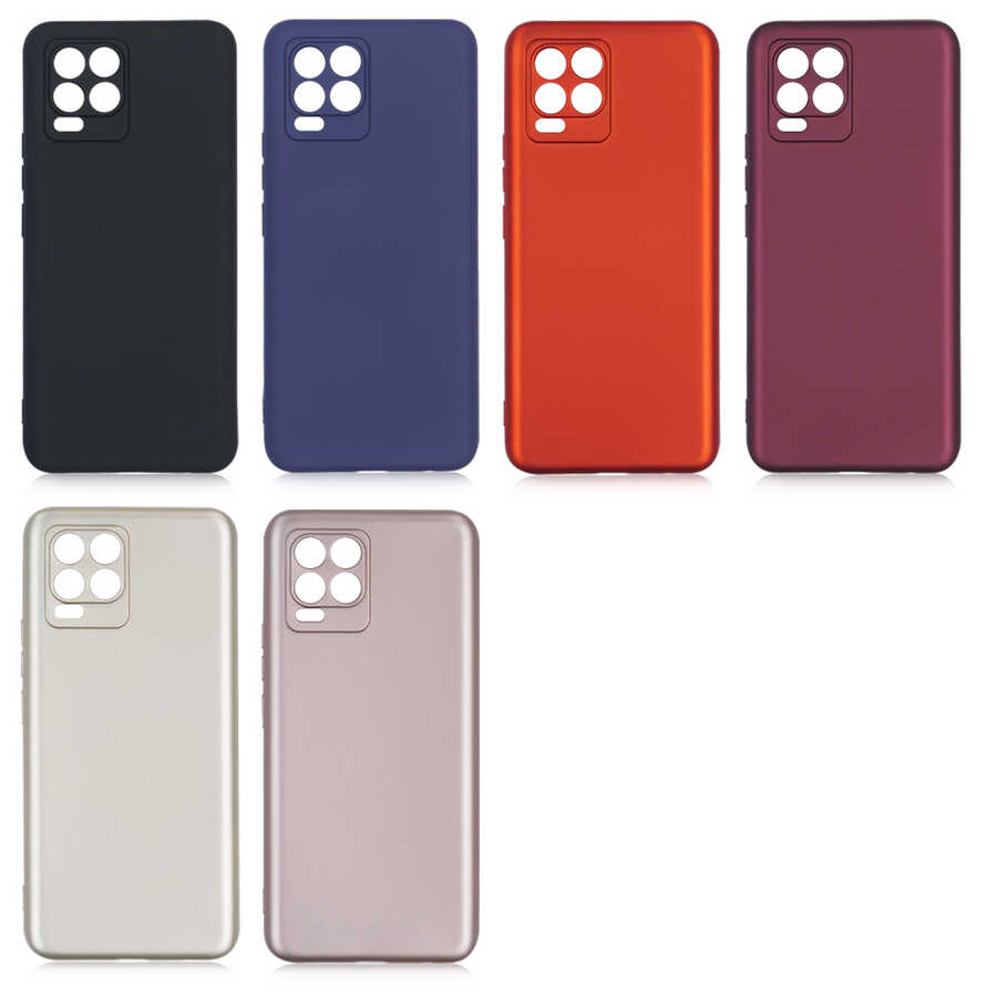 Realme 8 Pro Kılıf Zore Premier Silikon Kapak Mürdüm