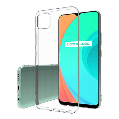 Realme C11 Kılıf Zore Süper Silikon Kapak Renksiz