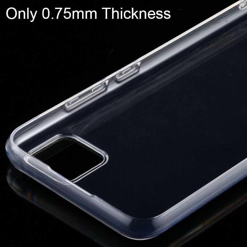 Realme C11 Kılıf Zore Süper Silikon Kapak Renksiz