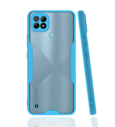 Realme C21 Kılıf Zore Parfe Kapak Kırmızı